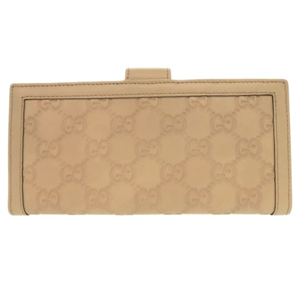 Gucci Guccissima GG Leather Beige Long Wallet Billfold - Picture 3 of 6